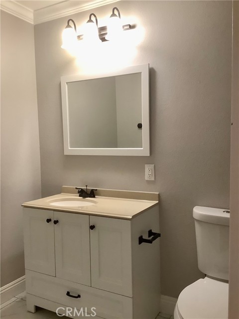 Downstairs vanity