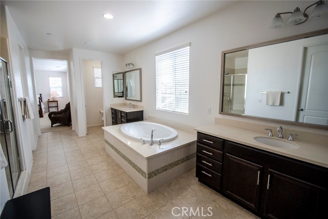 Beautiful master bathroom.