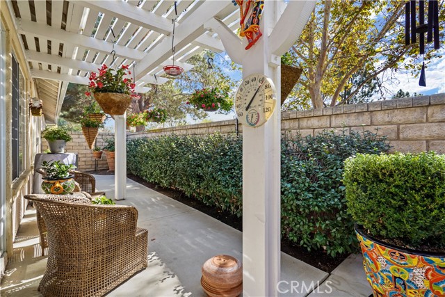 Rear patio for relaxation and reflection