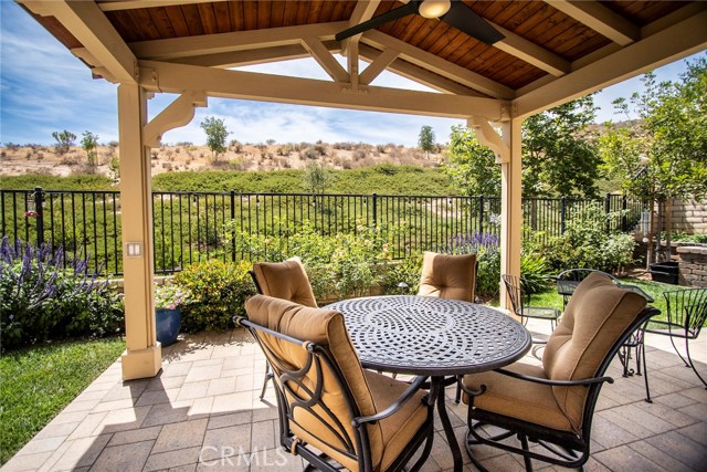 Covered patio, perfect for enjoying the outside.