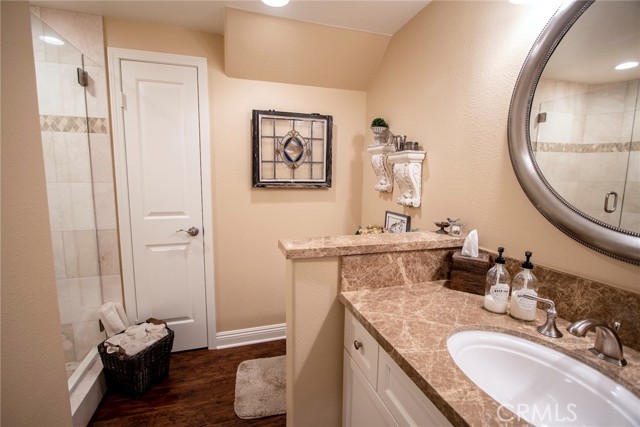 Downstairs bathroom complete with shower for your guests convenience.