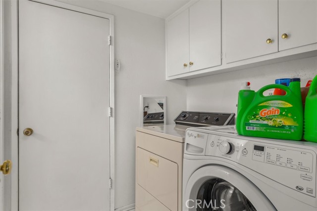 Indoor Laundry Area with included washer/dryer