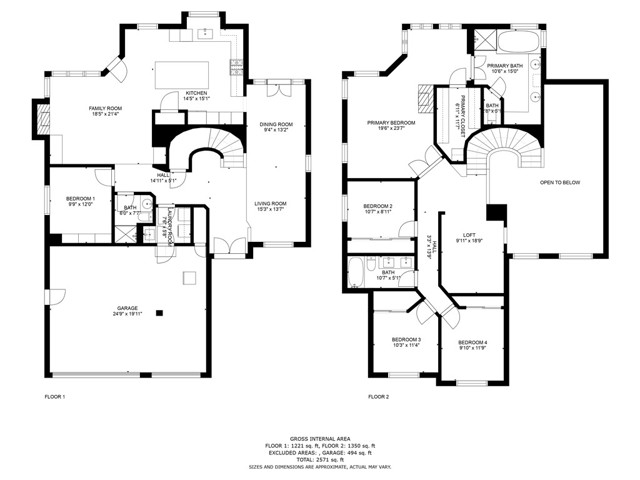 Upstairs & Downstairs Floorplan