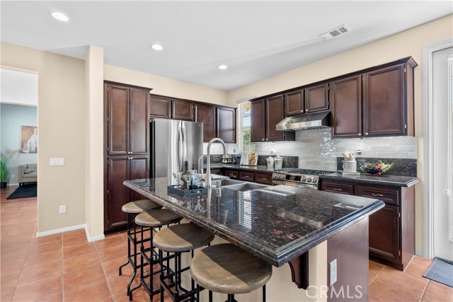 Kitchen with island.