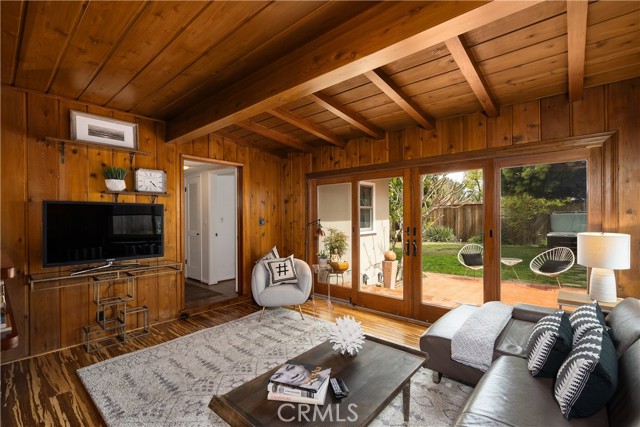 Family room/den overlooking peaceful, serene backyard