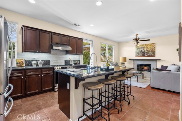 Kitchen with island.