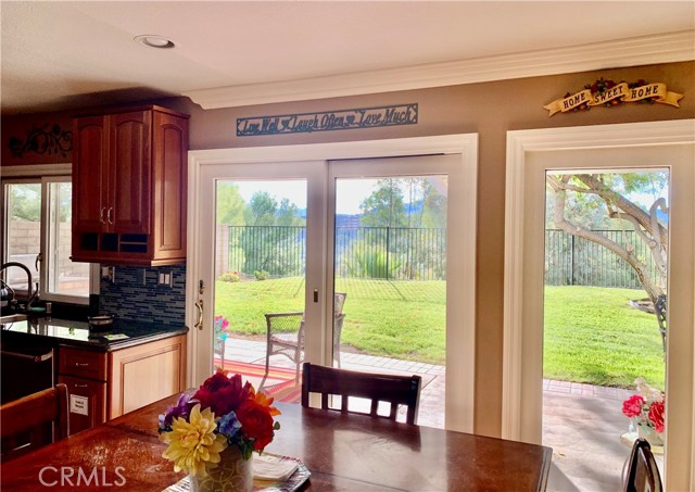 View from Kitchen Dining Area