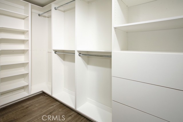 • Newer walk-in closet with custom built-ins