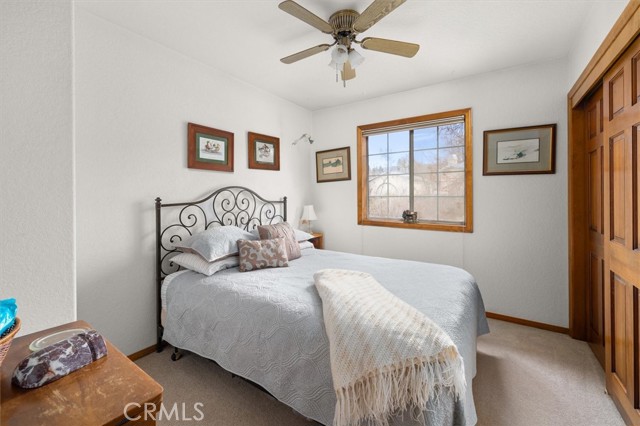 2nd Bedroom, Wood frame window & Closet