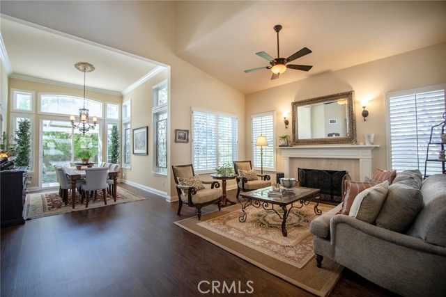 Lovely formal living room and dining room convenient for entertaining.