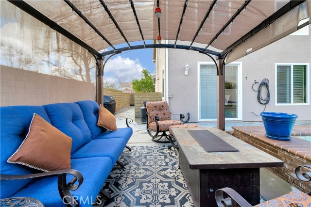 Delightful patio with  pergola that stays!