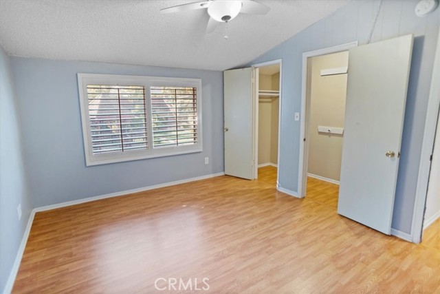 bedroom with walk in closet