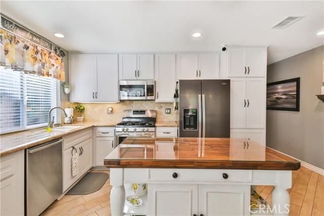 Newer remodeled kitchen, movable Island