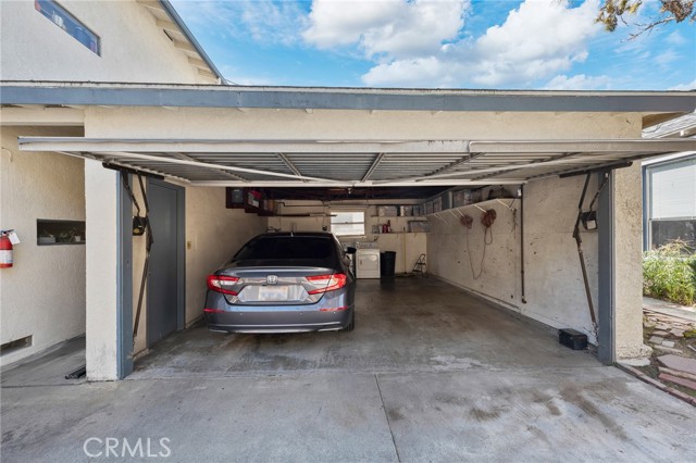 Two car garage, one car parking for unit A and B