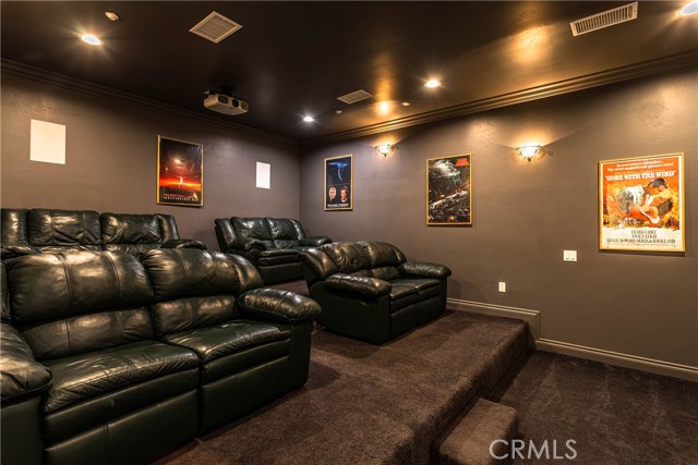 Theater room.