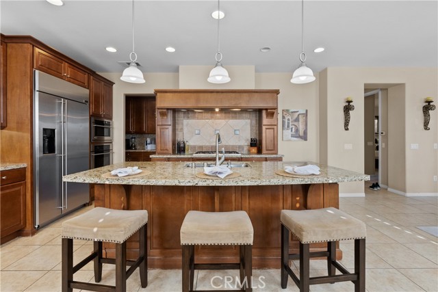 Kitchen with island.