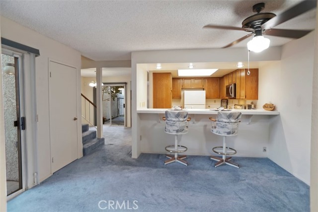 family room looking into kitchen