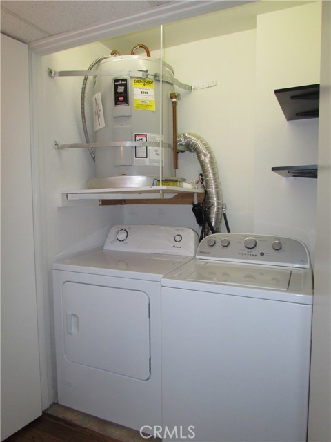 Included full size washer dryer.