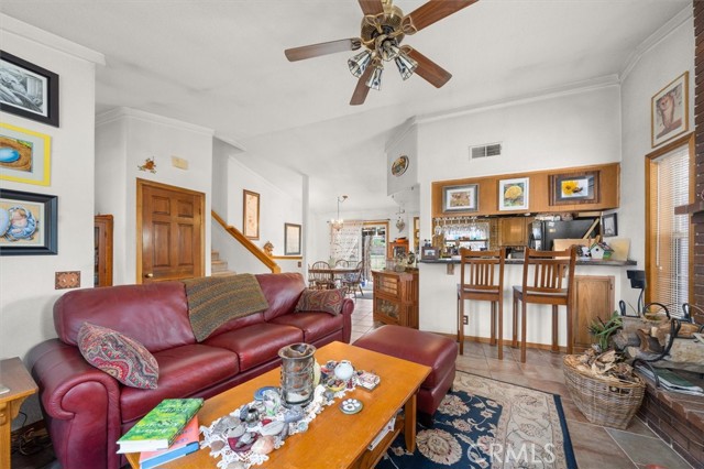 Freshly Painted Living Room, & Tiled flooring