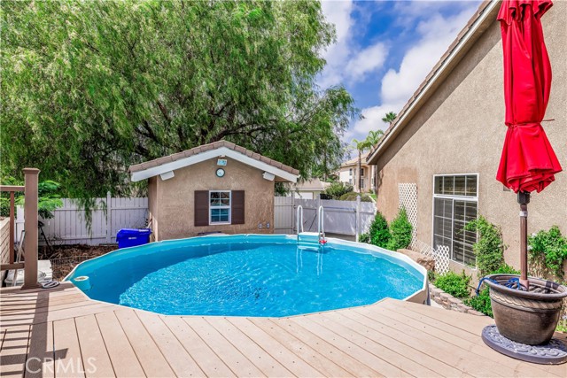 Pool with deck.