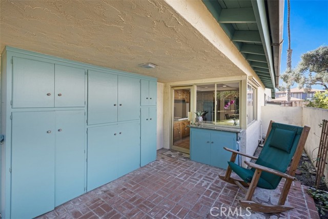 Patio off kitchen