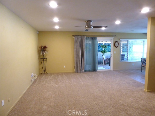 Living room with track & recessed  lighting