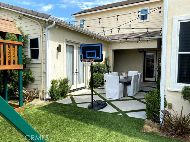 Courtyard between the house and casita