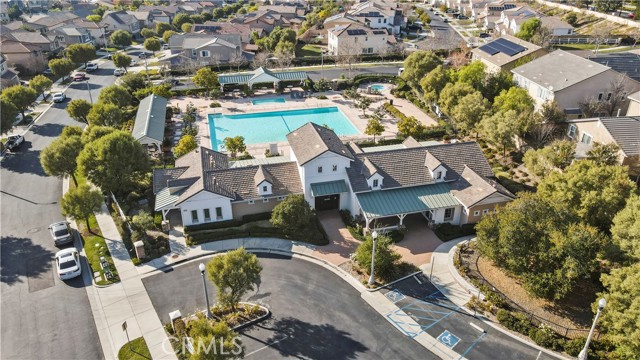 Aerial view of HOA pool