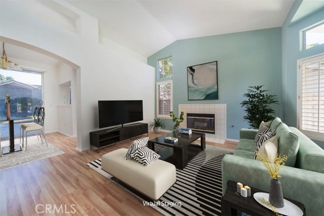 Living room - virtual staging