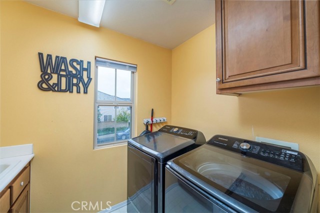 Upstairs laundry room