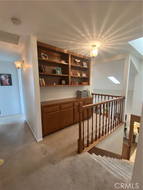 Built in Oak Cabinetry Upstairs with lots of storage space