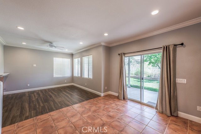 Family room off kitchen