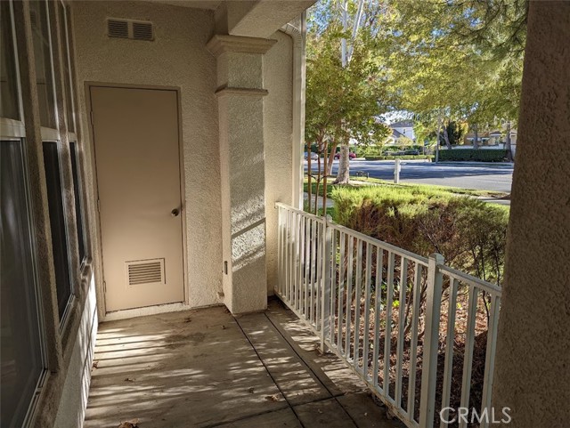 Private patio area