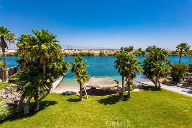 View from upstairs balcony.