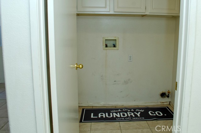 Inside, downstairs laundry / washer and dryer included..