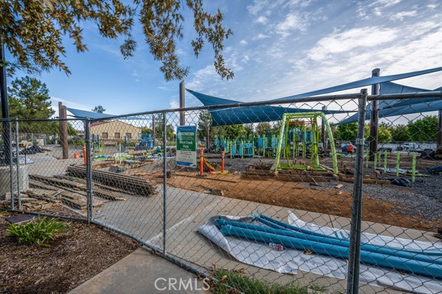 Outdoor gym in construction