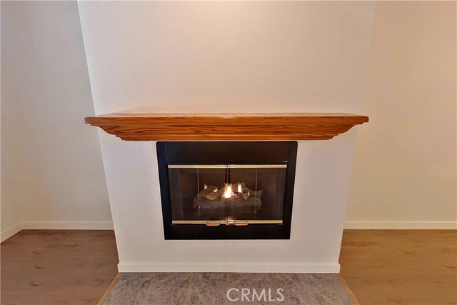 Updated gas fireplace