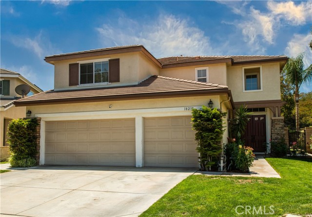 18238 Shannon Ridge Place Canyon Country, California Pride of ownership emanates throughout with the prestigious curb appeal, meticulous landscaping and tastefully designed interior! The luxurious formal entry with vaulted ceilings, sweeping staircase and Formal Dining Room make quite a statement as you enter this beautiful home! The entertainer's kitchen features ample storage, center island, Butler’s pantry, Walk-In Pantry, stainless steel appliances, granite counters, beautiful white cabinetry and opens to the family room with a cozy fireplace! Up Stairs you will find the private Master Suite and Master Bath that is incredibly light and bright with vanity, dual sinks, dual walk in closets with mirrored doors, walk in shower and luxurious soaking tub with a private deck/balcony over looking the beautiful mountainous views! The 3 additional Bedrooms upstairs share the hall bath with dual vanities and tub shower combo! The picturesque backyard with palm trees has a swimming pool, spa and low maintenance landscaping! 3 car garage!! Short walk to the neighborhood park, play ground, tennis and basketball courts. Excellent schools nearby, minutes to the 14 freeway, Target, Costco and Lowe’s. NO MELLO ROOS!! WELCOME HOME!