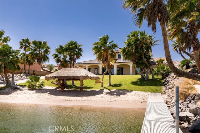 View of private beach from private dock