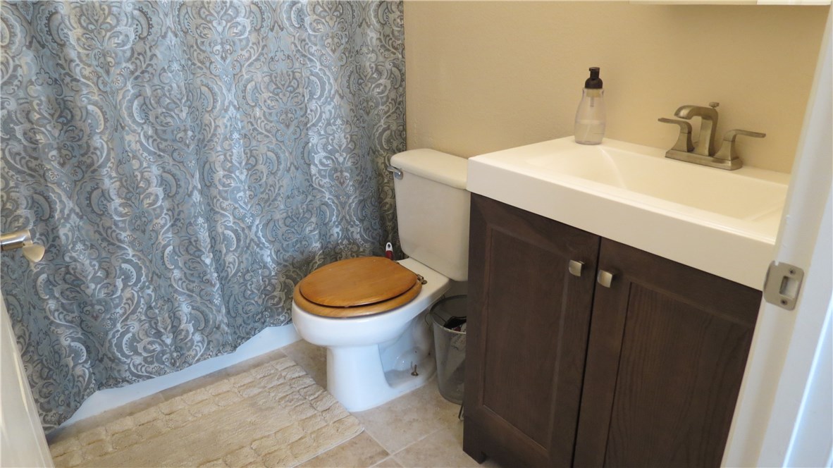 Master bathroom with new vanity