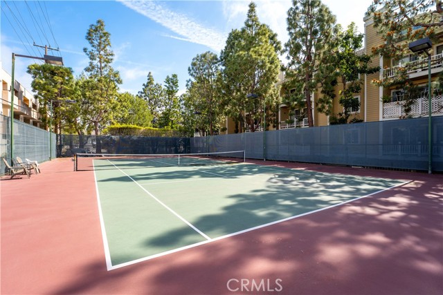 One of Two Tennis Courts