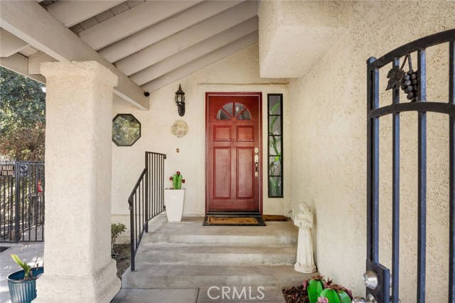 Gated Front Porch Entry