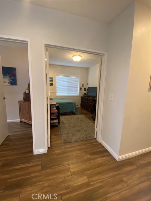 Double door entry to downstairs bedroom (bedroom #1)