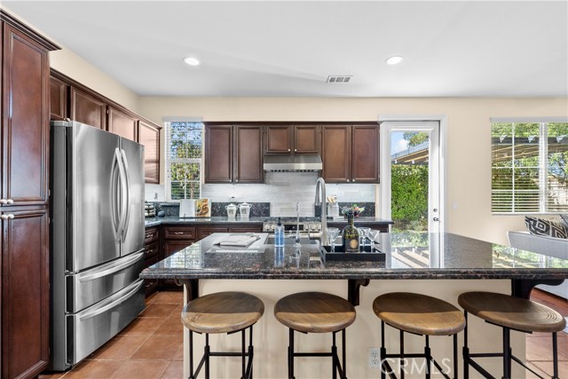 Kitchen with island.