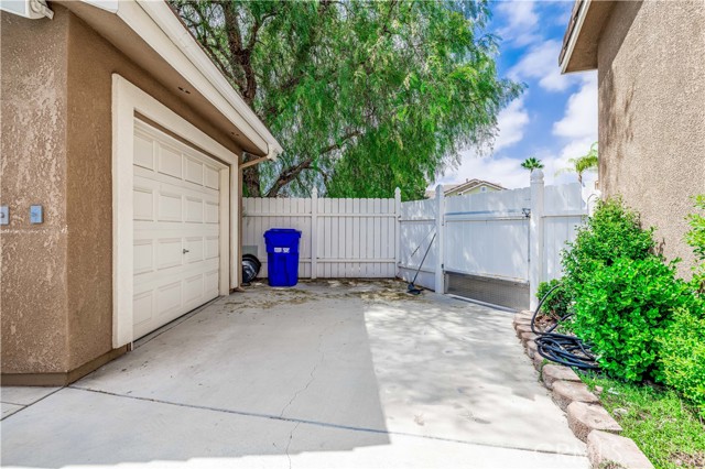 Extra storage in backyard.