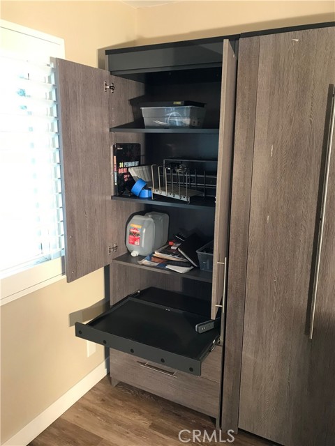 Murphy bed storage compartments