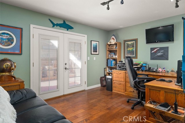 First floor bedroom used as office.