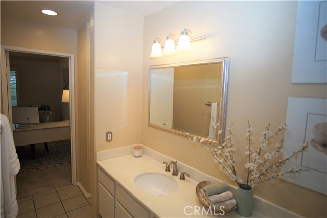 Upper Level Second Attached Bathroom Looking Back to Bedroom