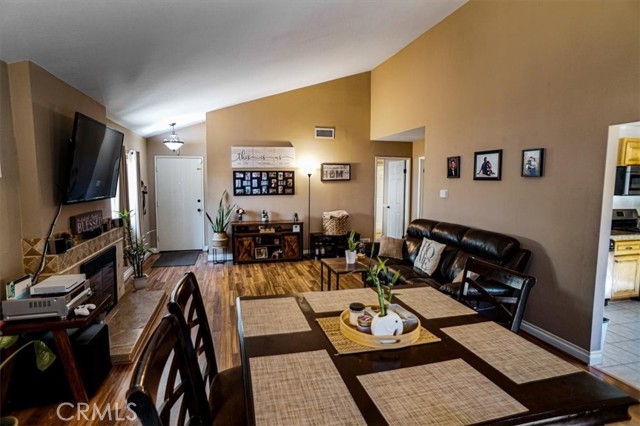 dining area to living room.