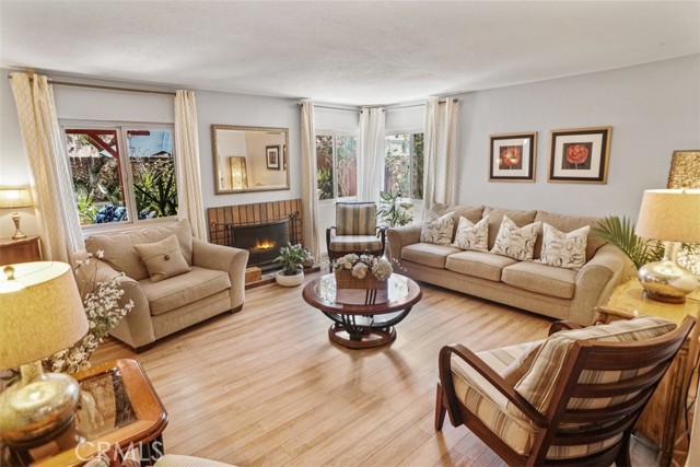 Living Room accented with fireplace